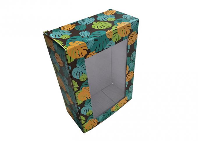 Прозрачная подарочная коробка бумаги окна в печати декоративной картины