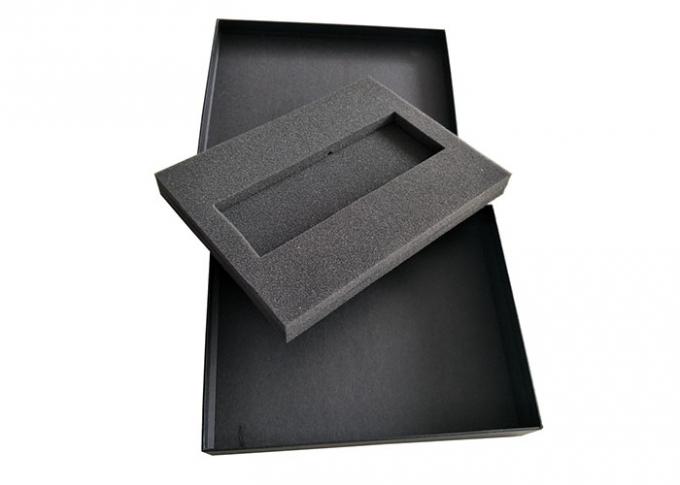 Штейновая черная декоративная косметическая крышка и низкопробные коробки с подносом губки внутрь