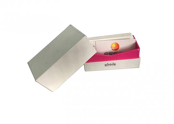 Горячая штемпелюя подарочная коробка магнита упаковывая текстурированную поверхность с розовым цветом