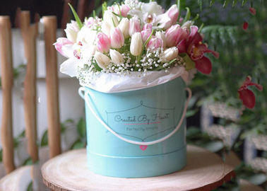 Букета цветка коробки цветка Папербоард дружелюбное круглого розового горячее штемпелюя причудливое эко-