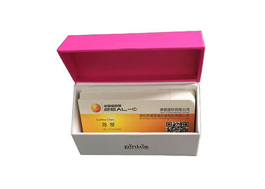Китай Горячая штемпелюя подарочная коробка магнита упаковывая текстурированную поверхность с розовым цветом завод