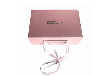 Китай Выбивая цвет Роза подарочных коробок логотипа складывая розовый для упаковки одежды завод