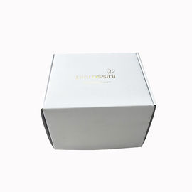 Коробки доставки горячего логотипа золота фольги рифленые для платья упаковывая Зкск-007