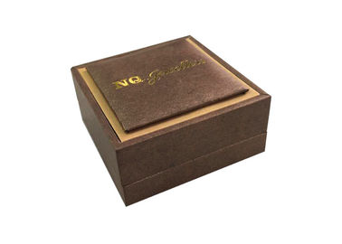 Ожерелье подарочных коробок логотипа штемпелевать золота декоративное покрывает сырье бархата пены