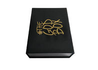 Напечатанный логотип штемпелевать золота складывает вверх подарочные коробки, книгу сформированная бумажная подарочная коробка поставщик