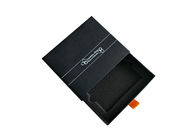 Коробка скольжения Матчбокс цвета черная бумажная, сползает вне подарочную коробку с вставкой пены поставщик