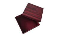 Темно-красная деревянная крышка цвета и низкопробные коробки с картоном 1200гсм поверхности бархата внутренним поставщик