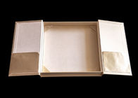 Коробка книги упаковки подарка золотой свадьбы форменная с ОДМ ленты экологическим поставщик
