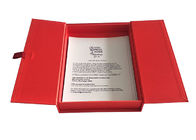 Коробка крышки верхней сформированная Красной книгой, магнитная коробка щитка с лентой сатинировки ширины 2км поставщик