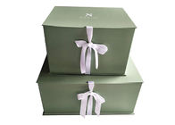 Салатовая складная бумажная подарочная коробка Стакабле для упаковывая настоящих моментов одежд поставщик