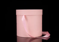 Логотип бумажного золота пинка подарочной коробки цилиндра роскоши розовый с ручкой ленты поставщик