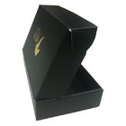 35 кс 24 кс 7км гофрировали ОЭМ логотипа золота подарочных коробок с черным цветом поставщик