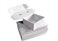 Напечатанные напечатанные одежды коробок доставки упаковывая белый рифленый материальный изготовленный на заказ логотип поставщик