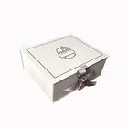 Штейновой напечатанный белизной подарок младенца подарочной коробки логотипа твердый бумажный упаковывая с закрытием ленты поставщик