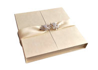 Подарочные коробки приглашения свадьбы декоративные 2 стороны раскрывают нестандартную конструкцию с лентой поставщик