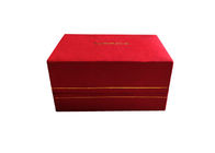 Прекрасная подарочная коробка квадратной бумаги небольшой роскошный пакет ювелирных изделий для серьги/обручального кольца поставщик