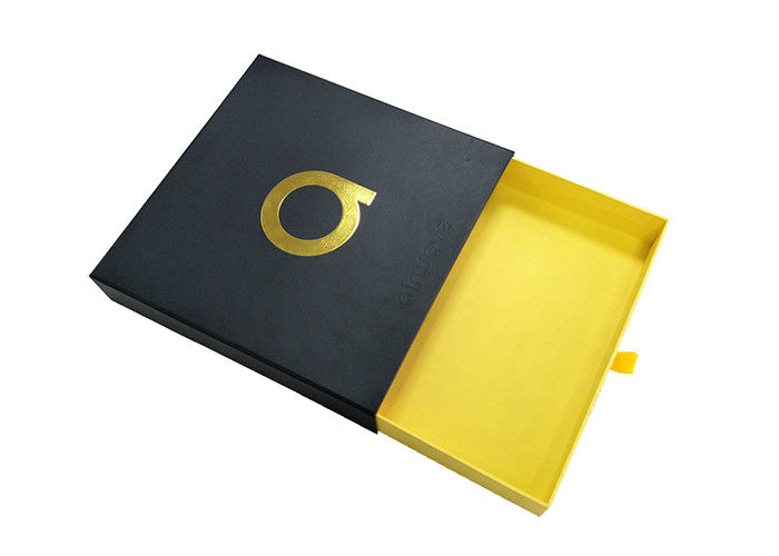 Ювелирные изделия сползая бумажную коробку, дизайн логотипа штемпелевать золота коробок Хандмаде скольжения открытый поставщик