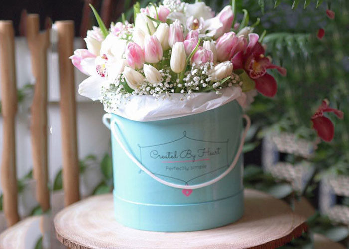 Букета цветка коробки цветка Папербоард дружелюбное круглого розового горячее штемпелюя причудливое эко- поставщик
