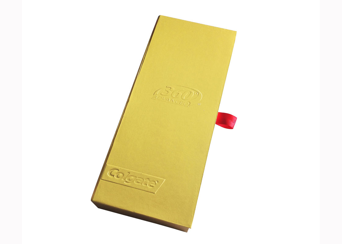 Упаковка зубной щетки картона штейнового золота подарочной коробки бумаги слоения штейнового толстая поставщик