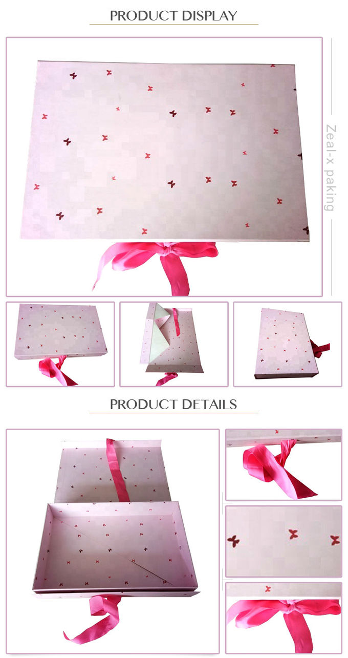 Розовые коробки создания программы-оболочки подарка цвета, изготовленные на заказ подарочные коробки упаковывая для платья девушек