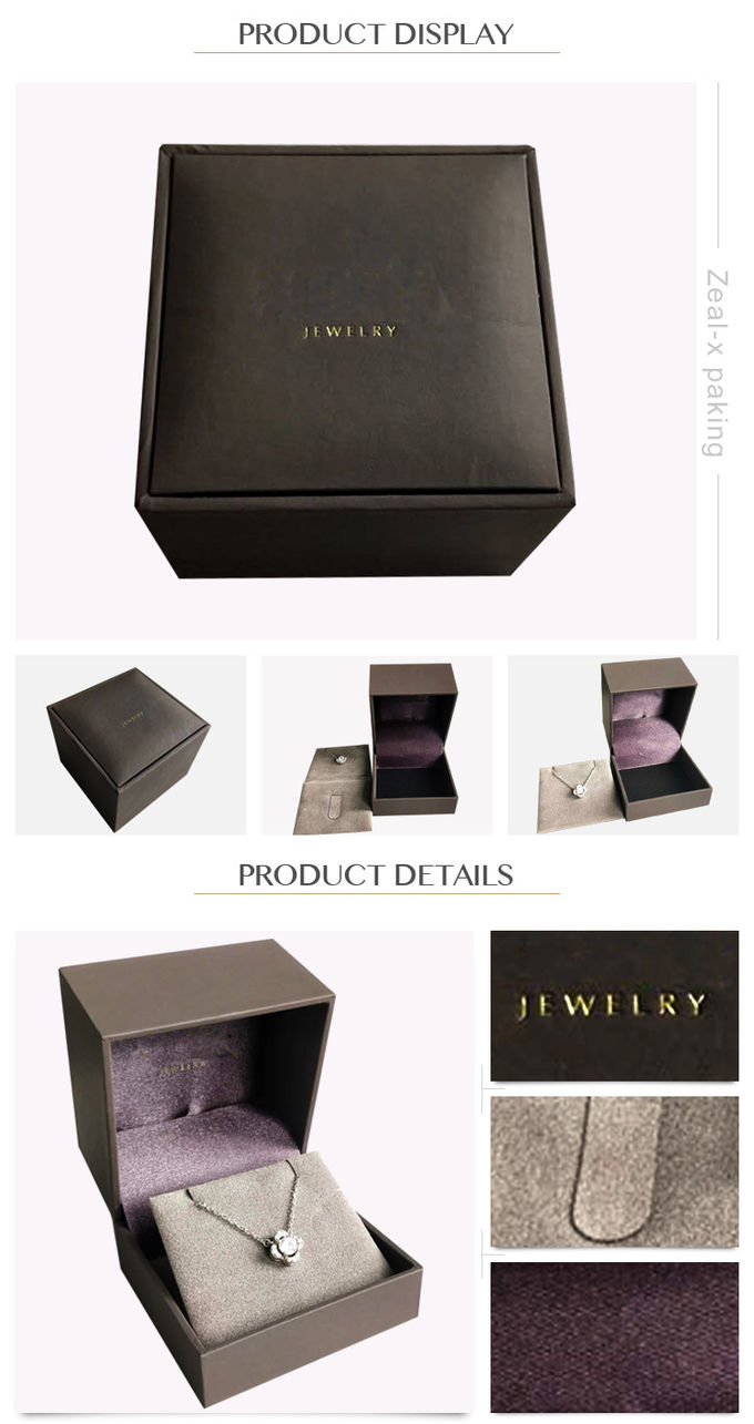 Подарочные коробки ювелирных изделий бумаги упаковки ожерелья, коробки представления картона для женщин
