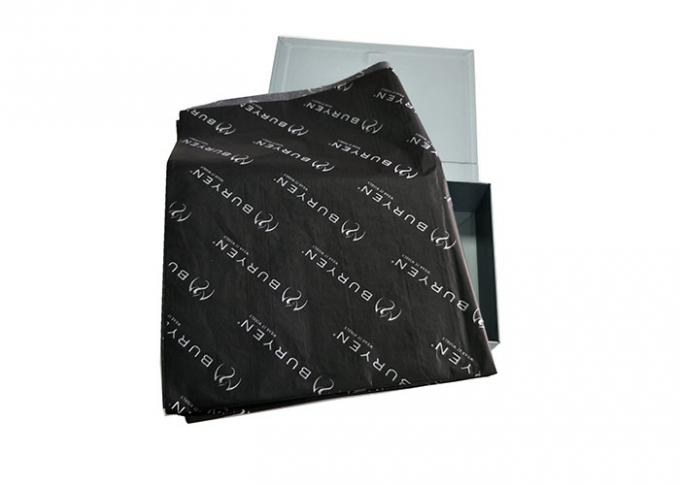 Черная оптовая салфетка, удобная упаковочная бумага цветка с напечатанным логотипом