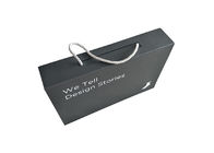 Таможня логотипа коробок черного Папербоард складывая упаковывая с веревочкой тяги складной поставщик
