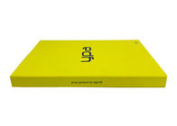 Желтой подарочная коробка цвета сформированная книгой, коробки верхней части сальто картона с магнитной задвижкой поставщик