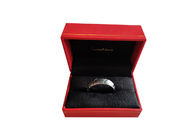 Прекрасная подарочная коробка квадратной бумаги небольшой роскошный пакет ювелирных изделий для серьги/обручального кольца поставщик