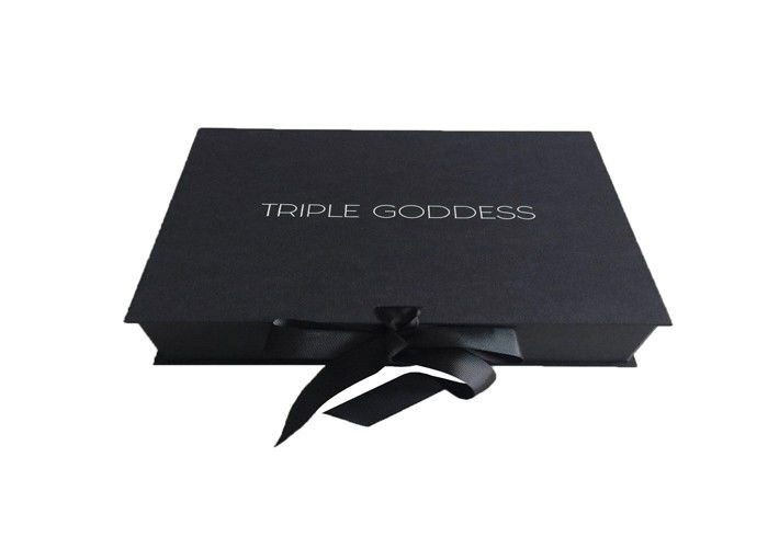 Персонализированная лента подарочной коробки логотипа складывая черная для адреса Пакайнг женщины поставщик