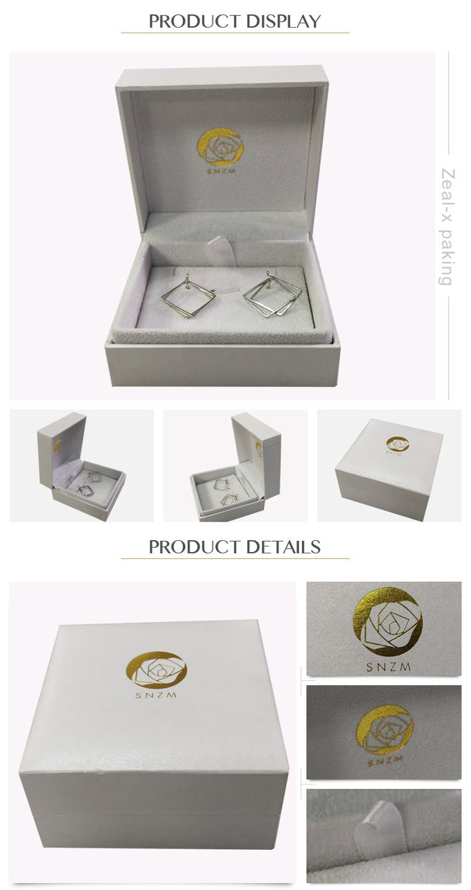 Картон подарочной коробки бумаги ювелирных изделий Эаринг упаковывая с подгонянными логотипом/размером